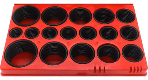 Set De O-ring Gomas Para Sellar 419pcs Naranja