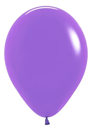 Globo Liso 23cm #9 Bolsa 50uds Los Colores - Cotillon Color Púrpura