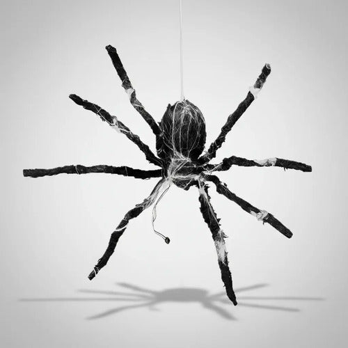 Araña Colgante Animatronics Halloween Decoración Miedo/broma Negro