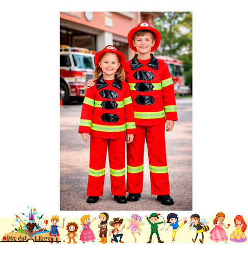 Trajes Disfraces Cuentos Infantiles Dia Del Libro Halloween Bombero 5-6