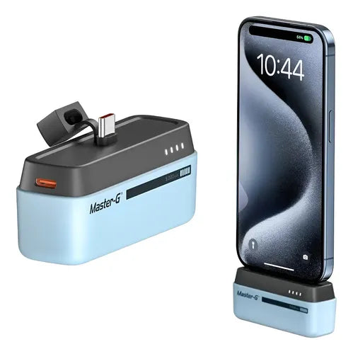 Cargador Portatil Power Bank Master-g 5.000mah Pocket Tipo-c Celeste