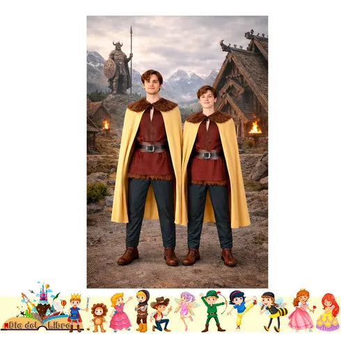 Disfraz Vikingo Cuentos Infantiles Dia Del Libro Halloween Marrón