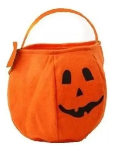 Bolsa Para Dulces Calabaza Halloween Cotillon Niños
