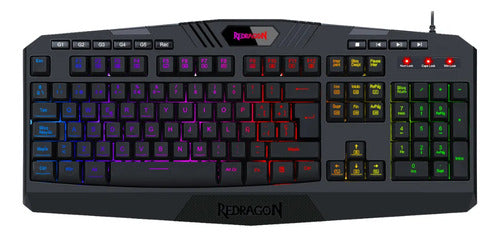 Kit Gamer Redragon Teclado Mouse Y Audifonos S101 Combo 4en1 Negro