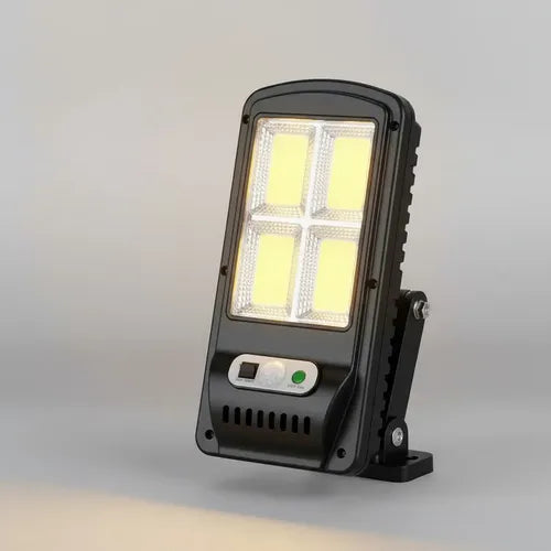 Foco Estilo Farol Solar Led Con Sensor De Movimiento Negro Blanco