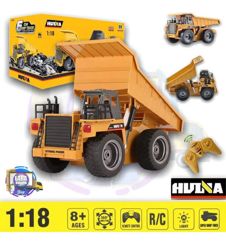 Tracto Camion Truck A Control Remoto Escala 1:18 Señal 2.4g Amarillo