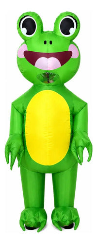 Disfraz Inflable Sapito Rana Halloween Fiestas Adultos Inflable Sapito 160-190 Adulto