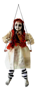 Muñeca Poseida En Columpio  Animatronic Decoracion Halloween