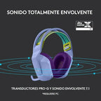 Audífono Gamer Logitech G733 Lightspeed Inalámbrico Con Micrófono Desmontable Lila