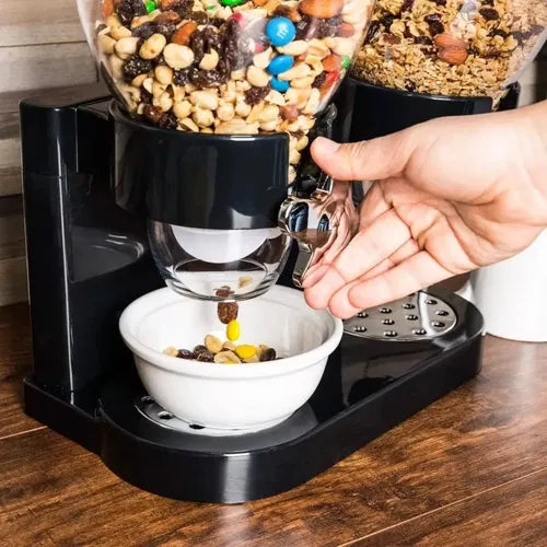 Dispensador Doble Cereales Frutos Secos Almacén Granos Dulce