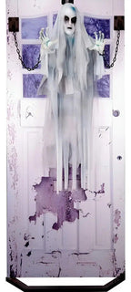 Puerta Fantasma Animatronic Decorativo Adorno Halloween Blanco Fantasma