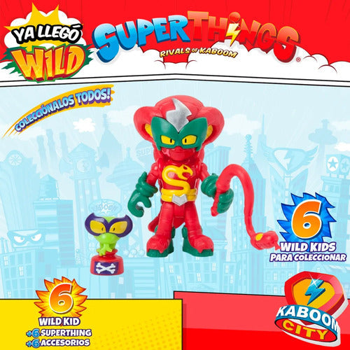 Superthings Serie Wild 6 Kid + 6 Superthings + 6 Accessorios