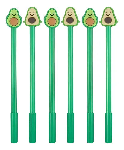 Set 12 Lapices Escolar Kawaii Paltas  Negro