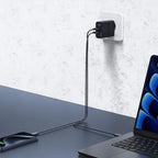 Cargador Master-g Carga Rapida 65w Multipuerto + Cable Usb-c Negro