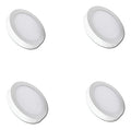 Pack 4 Focos Sobrepuestos Panel Led Lampara Redondo 18w Blanco