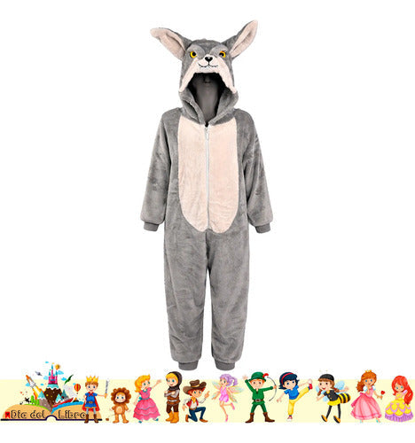 Trajes Disfraces Cuentos Infantiles Dia Del Libro Halloween Lobito 3-4