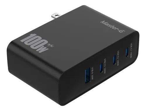 Cargador Master-g Carga Rapida 100w Universal + Cable Usb-c Negro