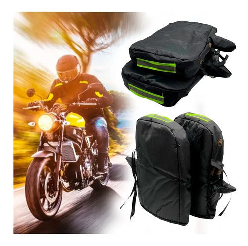 Cubre Puños Manos Con Chiporro Protector De Frio Impermeable Color Oscuro Izquierdo/derecho