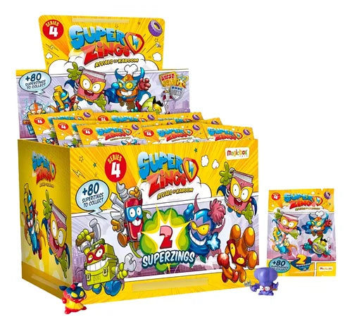 30 Sobres Twopack Superzings Serie 4 Original Coleccionables