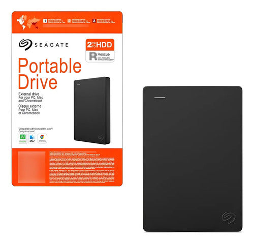 Disco Duro Externo Seagate Drive 2tb 2.5in Xbox Ps4 Pc Mac Negro