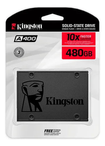 Disco Solido Ssd Interno Kingston A400 480gb 6gb/s 500mb/s Negro