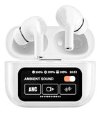 Audifonos Inalambricos Bluetooth Pantalla Táctil Con Anc/enc Blanco