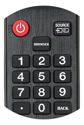 Control Remoto Universal Master-g 4 En1 Para Sony Samsung LG Negro