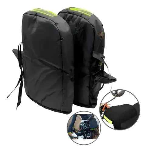 Cubre Puños Manos Con Chiporro Protector De Frio Impermeable Color Oscuro Izquierdo/derecho