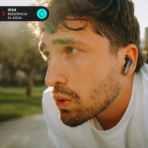 Audifonos Bluetooth Blik Game-x Baja Latencia 30 Hrs Azul