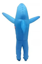 Disfraz Inflable Tiburon Halloween Adulto Azul