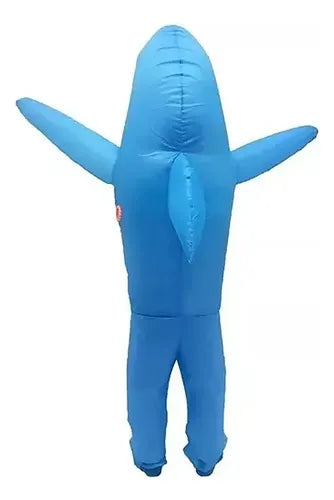 Disfraz Inflable Tiburon Halloween Adulto Azul