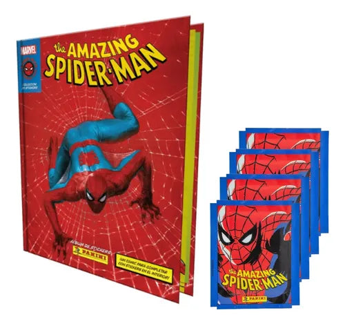 Album Tapa Dura 60th Anniversary Spiderman + 25 Sobres