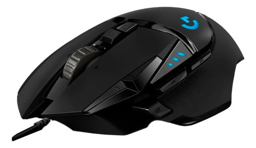 Mouse Gamer Logitech G502 Hero 100-25600dpi Rgb 11 Botones Negro