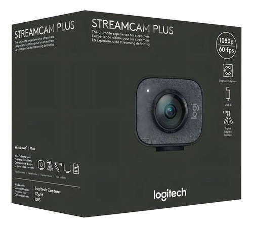 Webcam Logitech Stream Cam Usb-c 60 Fps Full Hd 1080p Color Gris Oscuro