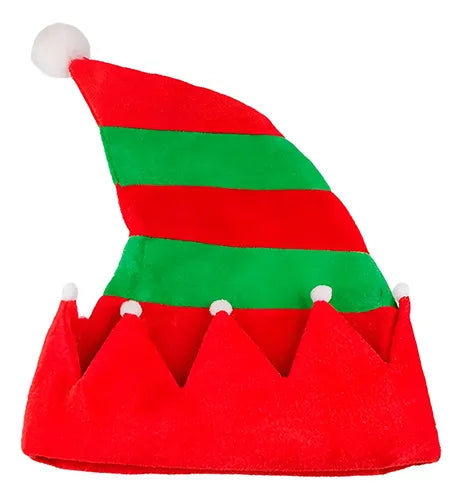 Sombrero Gorro Navidad Duende Elfo Navideño Verde