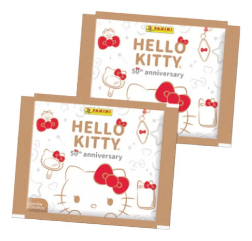 Pack 10 Sobres Hello Kitty 50th Anniversary Panini 50 Lamina Hello Kitty