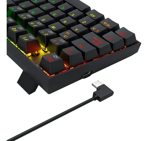Teclado Mecanico Gamer Redragon Ziggs K669 Rgb Red Compacto Negro Español España