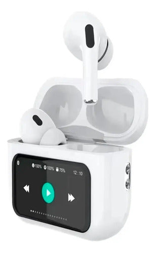 Audifonos Inalambricos Bluetooth Pantalla Táctil Con Anc/enc Blanco