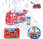 Camión De Bomberos Lanza Burbujas Divertido Musical Con Led Rojo