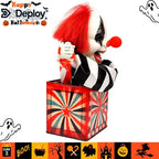 Payaso Satanico Saltarin Decoracion Terror Halloween 28 Cm