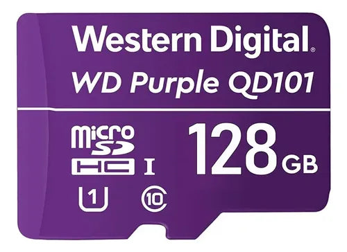 Tarjeta De Memoria Microsd 128gb Wd Purple Sdxc Clase 10 4k