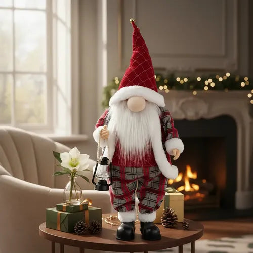 Muñeco Elfo Animatronic Duende Decoracion Fiestas Navideñas Rojo