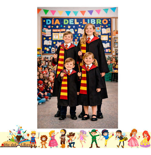 Trajes Disfraces Cuentos Infantiles Dia Del Libro Halloween Gryffindor 5-6