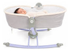 Mecedora Cuna Silla Bebe 2 En 1 Aparato Relajante Giro 360 Gris