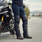 Cubre Piernas Con Chiporro - Protector Impermeable Para Moto Negro