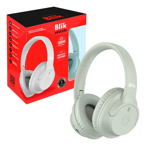 Audifonos Inalambrico Blik Soul250 Bateria 20h Bluetooth 5.4 Gris