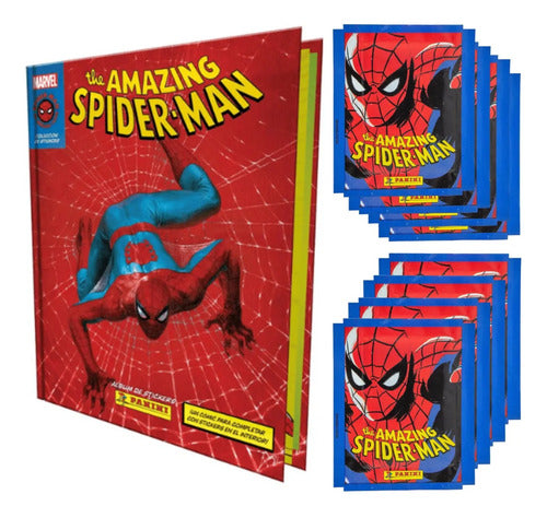 Album Tapa Dura 60th Anniversary Spiderman + 50 Sobres