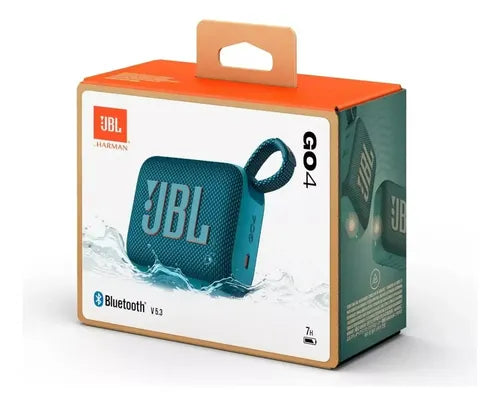 Parlante Jbl Go 4 Jblgo4 Portátil Con Bluetooth Waterproof Azul Acero