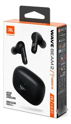 Audifonos Inalambricos Jbl Wave Beam 2 Tws Bateria 40h Ip54 Negro