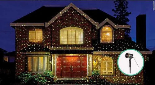Proyector Casa Jardin Laser Navidad Fiesta Luces Exterior